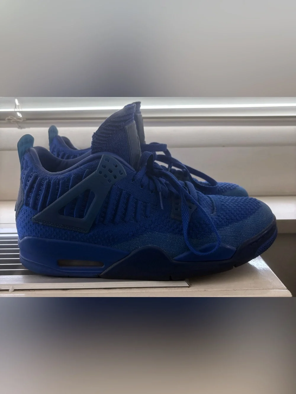Nike 2019 Limited Air Jordan 4 Retro Flyknit Hyper Royal Men’s Size 10 Like New